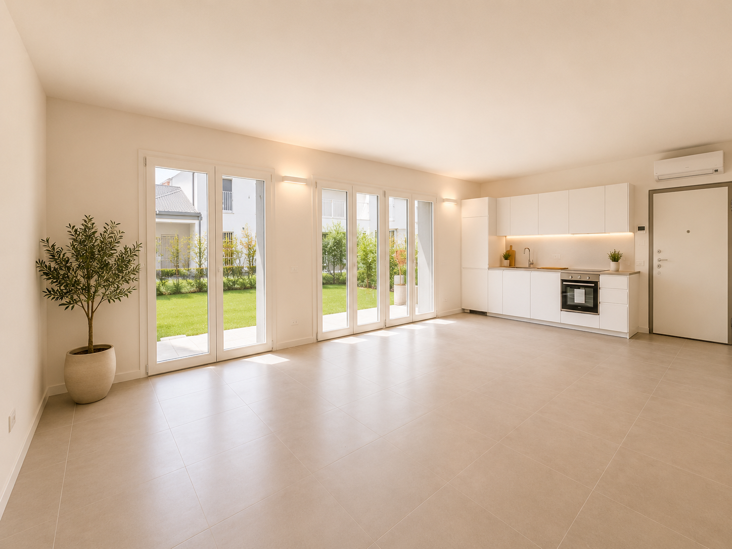 Living con accesso giardino
