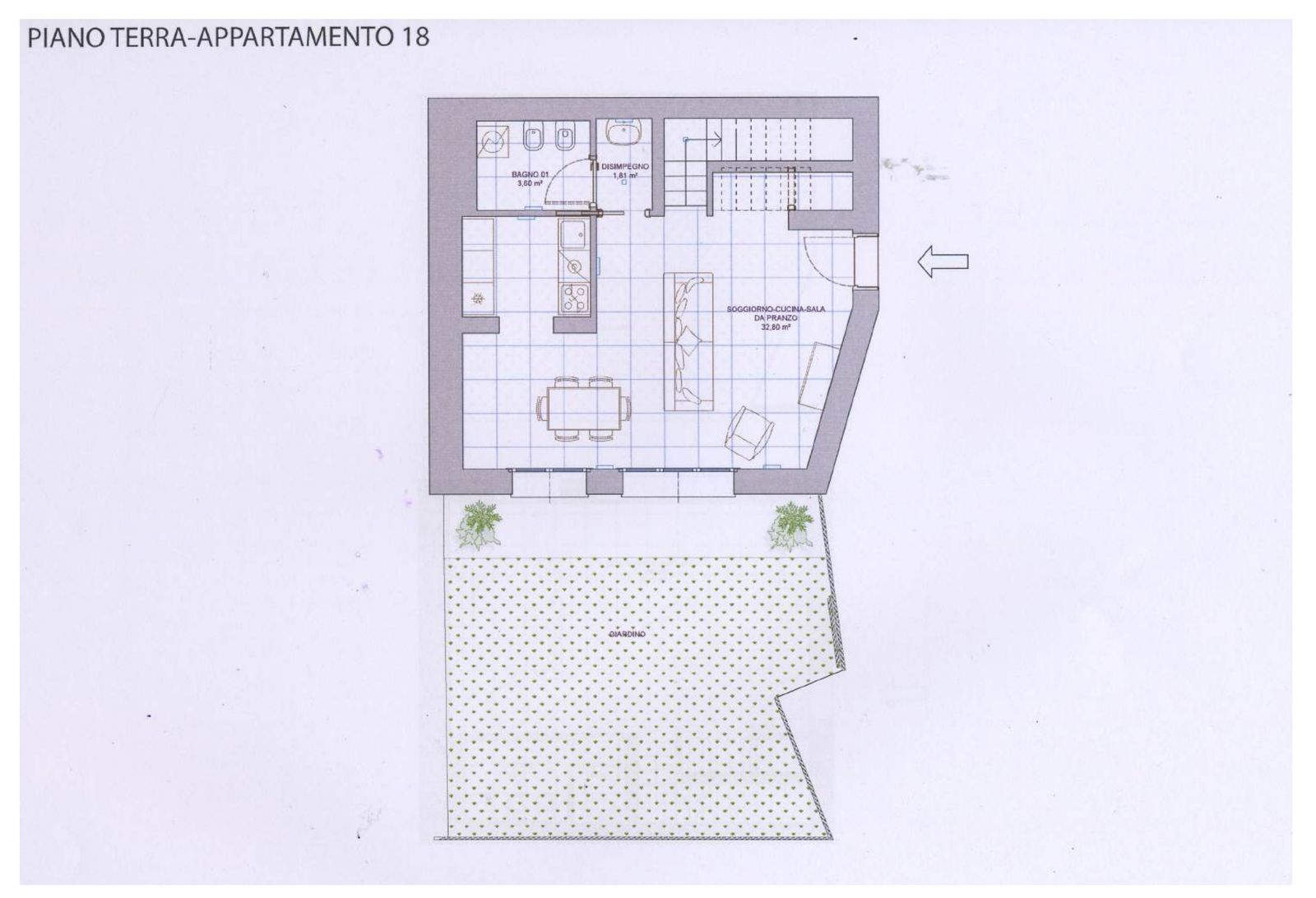 Duplex A app. 18 – Piano Terra
